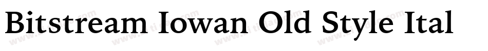 Bitstream Iowan Old Style Italic BT字体转换